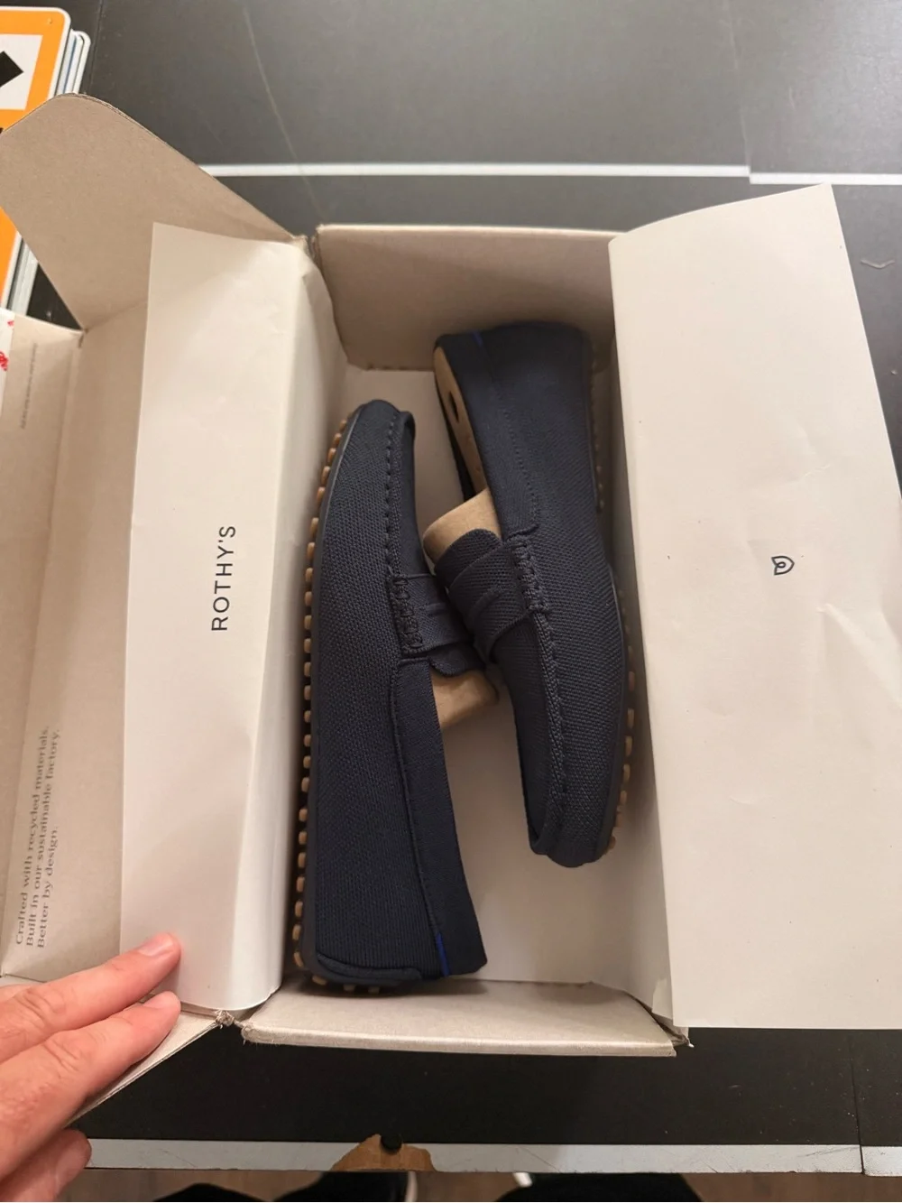 Rothy's shoes - model 055-002 NAVY Men’s size 8 Women’s 10 Brand new